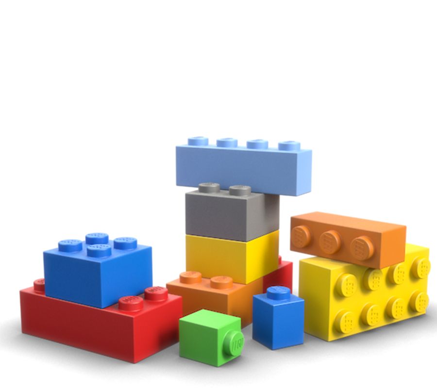 Modules als legoblokjes - afbeelding van lego